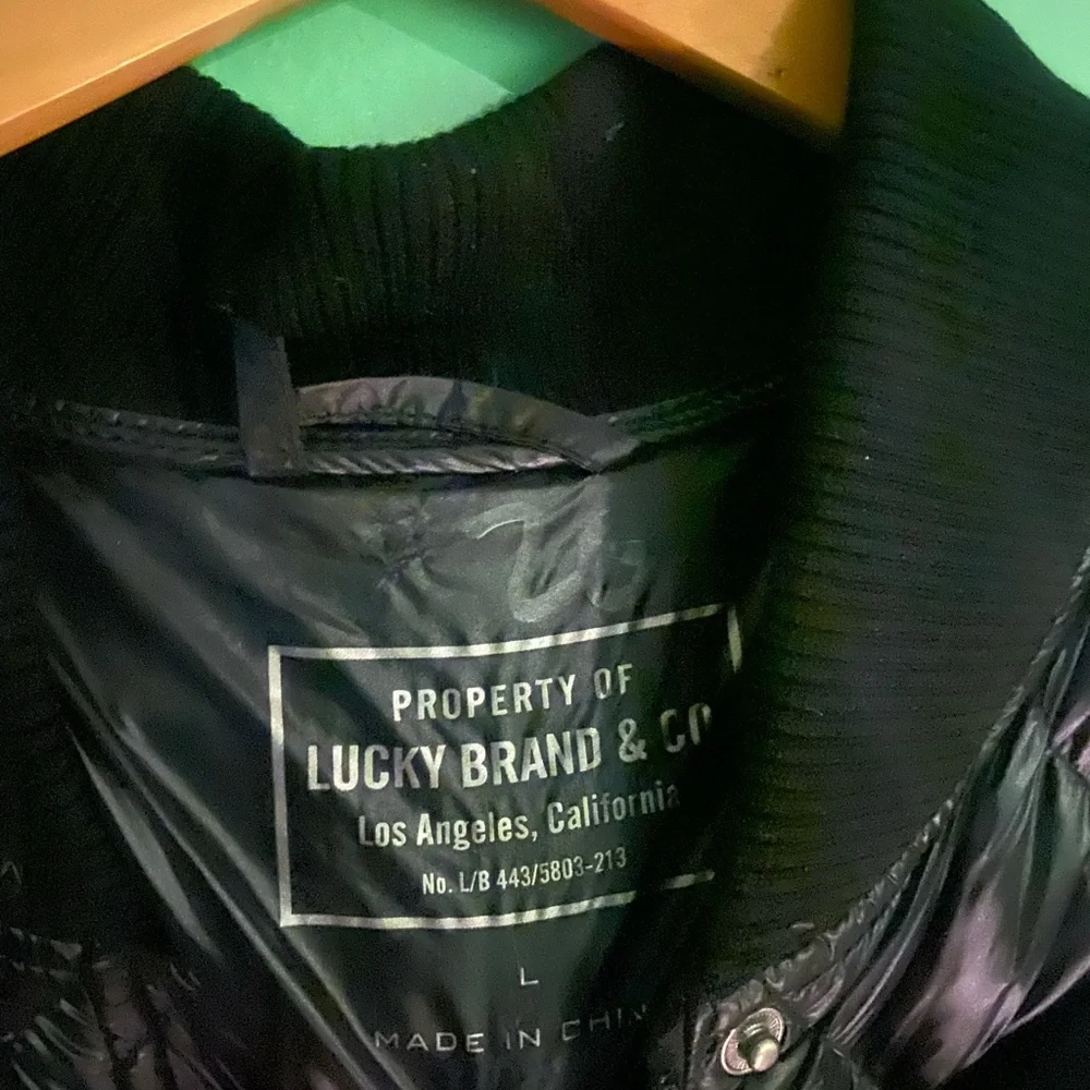 LUCKY BRAND NWOT DOWN DIAMOND QUILT Jacket COZY - Picture 3 of 9